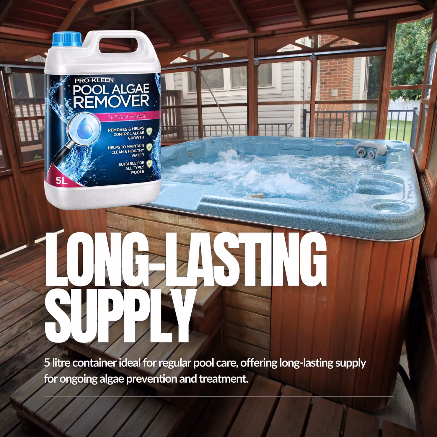 ProKleen Pool Algae Remover and Preventative Liquid, 2 x 5 l, Clear – 3