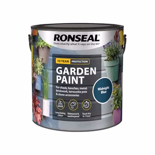 Ronseal Garden Paint Blue 2.5 Litre – 3