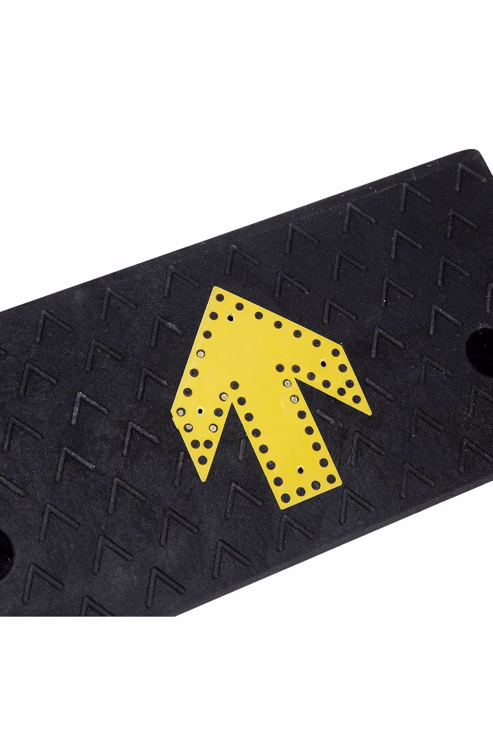 Living and Home Black Rubber Kerb Ramp, W: 100 cm, D: 25 cm, H: 10 cm – 5