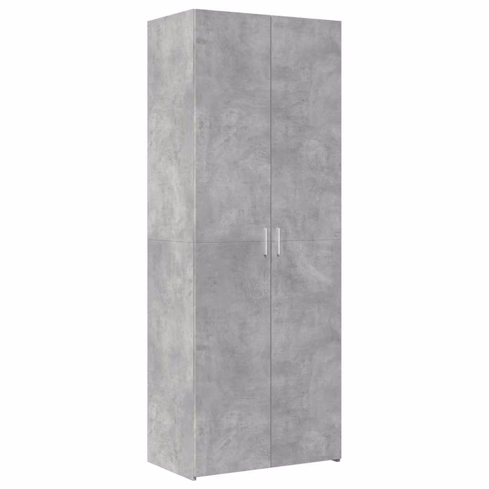 Berkfield Home Highboard in Concrete Grey, W: 70 cm, D: 42.5 cm, H: 185 cm