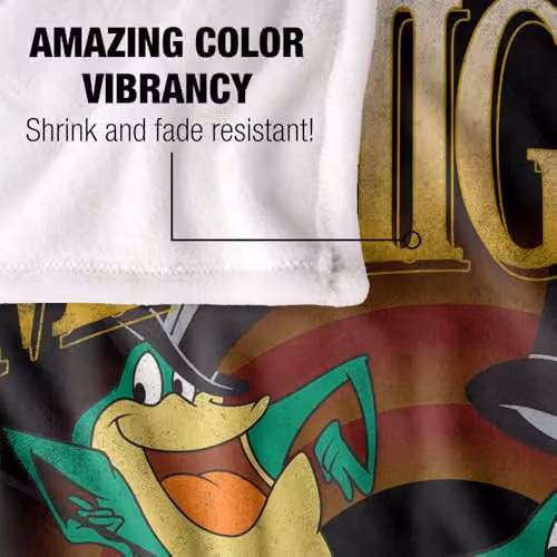 LOGOVISION Looney Tunes Michigan J Frog Super Soft Fleece Throw Blanket, Multicolour, W: 152 cm, D: 127 cm – 3