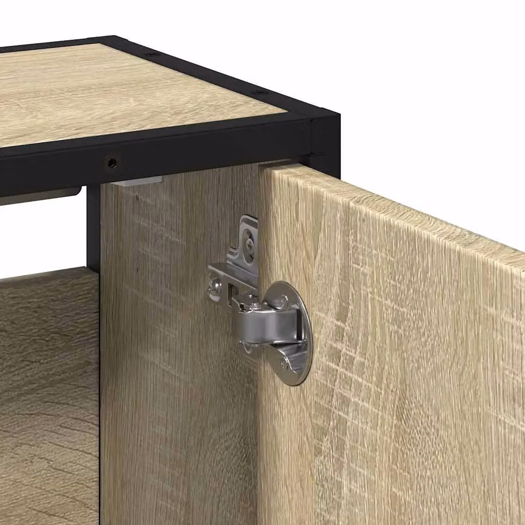 Berkfield Home Sonoma Oak Bathroom Mirror Cabinet, Brown, W: 65 cm, D: 20 cm, H: 60 cm – 5