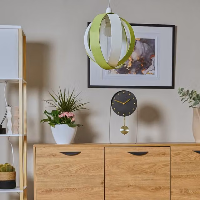 ValueLights Modern Green Fabric Sphere Globe Ceiling Pendant Light Shade