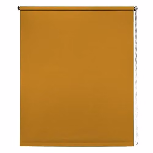 New Edge Blinds Thermal Blackout Roller Blind in Ochre, Width: 85 cm, Height: 165 cm – 1