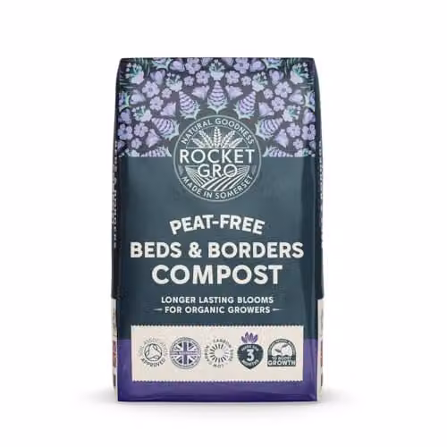 Thompson & Morgan RocketGro Peat Free Beds and Borders Compost, 2 x 50 Litre – 2