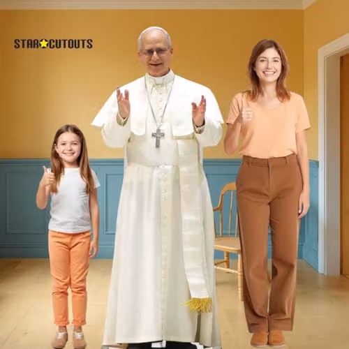 Star Cutouts SC4620 Pope Leo XIV Lifesize Cardboard Cutout, Height: 176 cm – 2