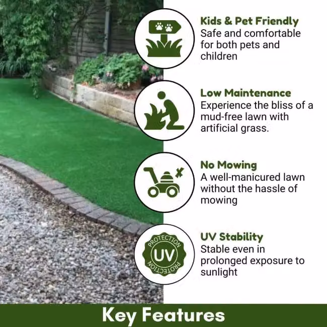 Artificial Grass GB 30mm Green Artificial Grass W: 200 cm, D: 500 cm