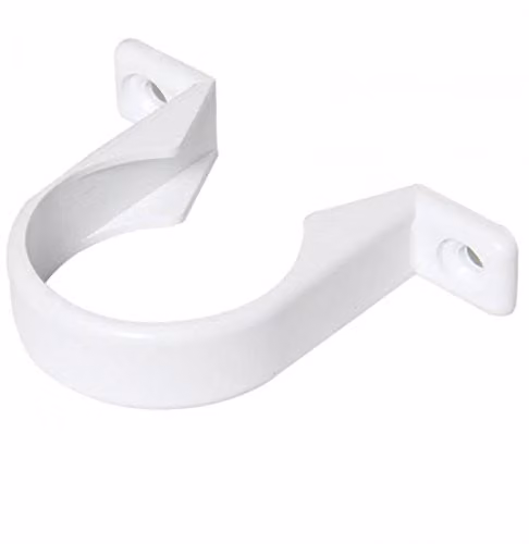 FloPlast White ABS Plastic 32mm 1 1/4 inch Solvent Waste Pipe Clip