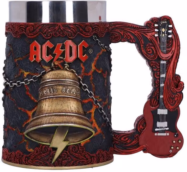 Nemesis Now ACDC Hells Bells Resin Mug, Red and Multicolour, Height: 15.7 cm