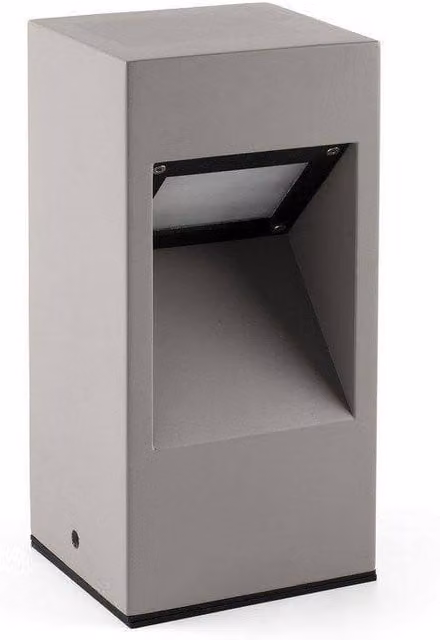 Netlighting Cast Iron LED Outdoor Bollard Ground Light in Grey, IP65 Rated
