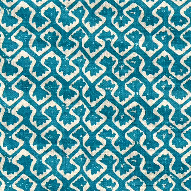 Clarke & Clarke Kalpa Fabric in Petrol Teal