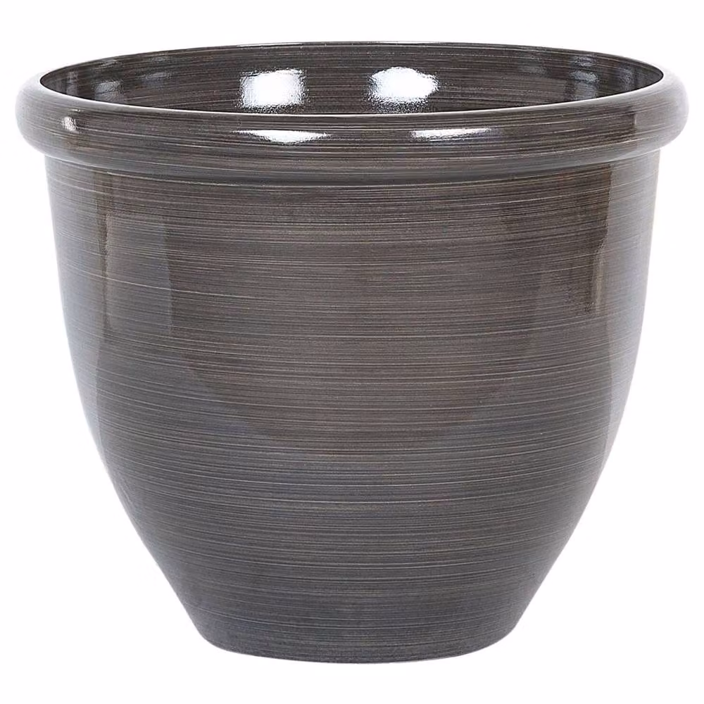Wyld and Coco Brown Round All-Weather Planter Tub, Diameter: 44 cm – 2