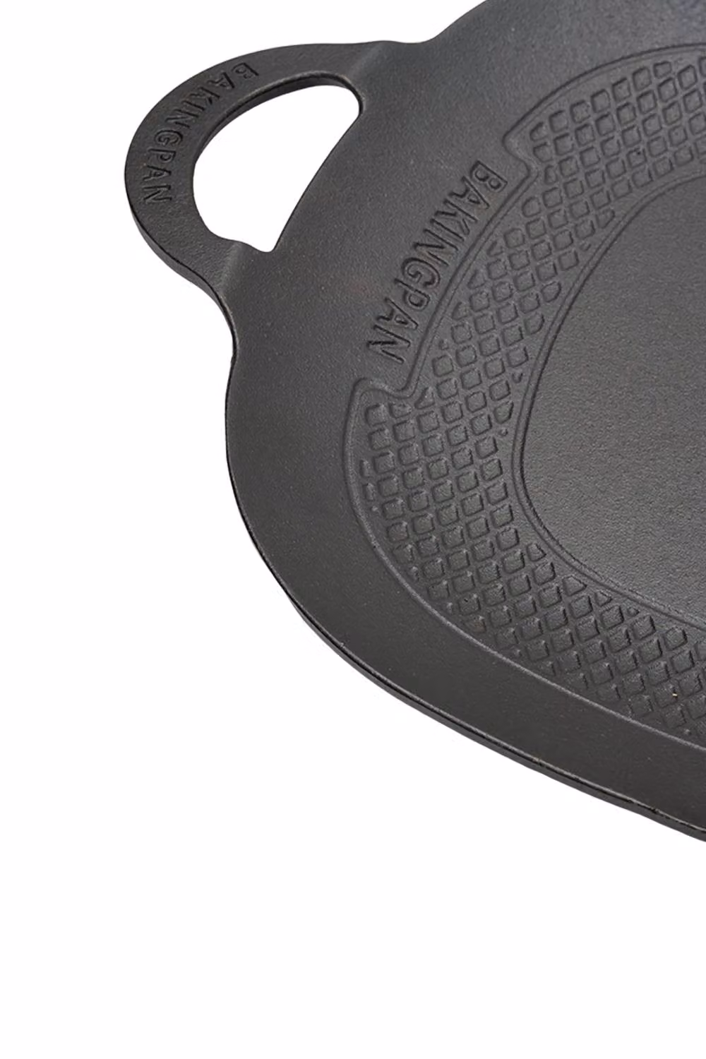 Garden Sanctuary Uncoated Cast Iron Grill Pan in Black – 6