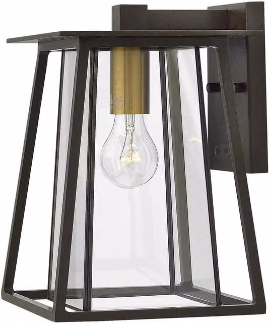 Netlighting Walker Medium Outdoor Wall Lantern in Bronze with E27 Socket and IP44 Rating – 1