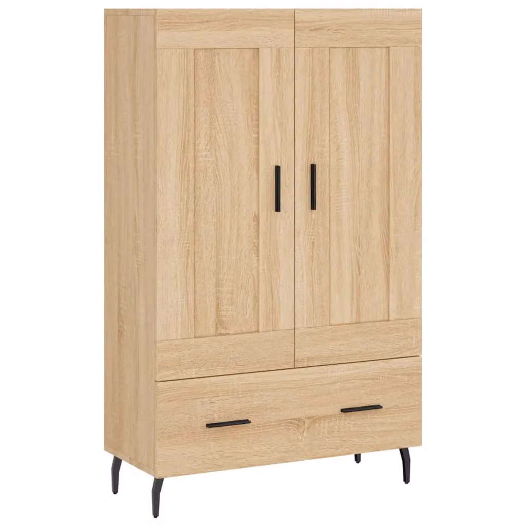 Berkfield Home Sonoma Oak Highboard in Brown, W/D/H: 69.5 x 31 x 115 cm – 2