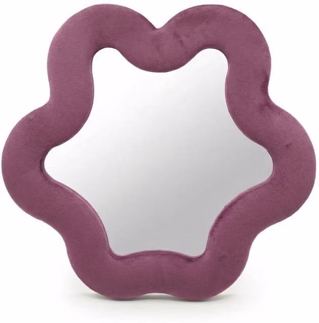 KDMD Soft Squiggly Star Wall Mirror in Purple, 33 x 31 cm – 1