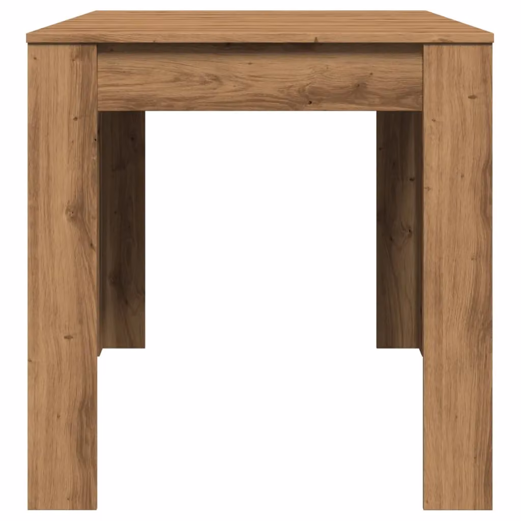 Berkfield Home Artisan Oak Dining Table in Brown, W/D/H: 140 x 74.5 x 76 cm – 3