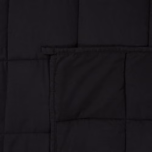 OHS Black Sensory Sleep Therapy Weighted Blanket for Adults, W/D/H: 150 x 200 cm, 8kg – 5