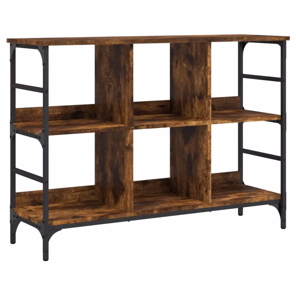Berkfield Home Smoked Oak Sideboard in Brown, W/D/H: 102 x 32 x 73.5 cm – 2