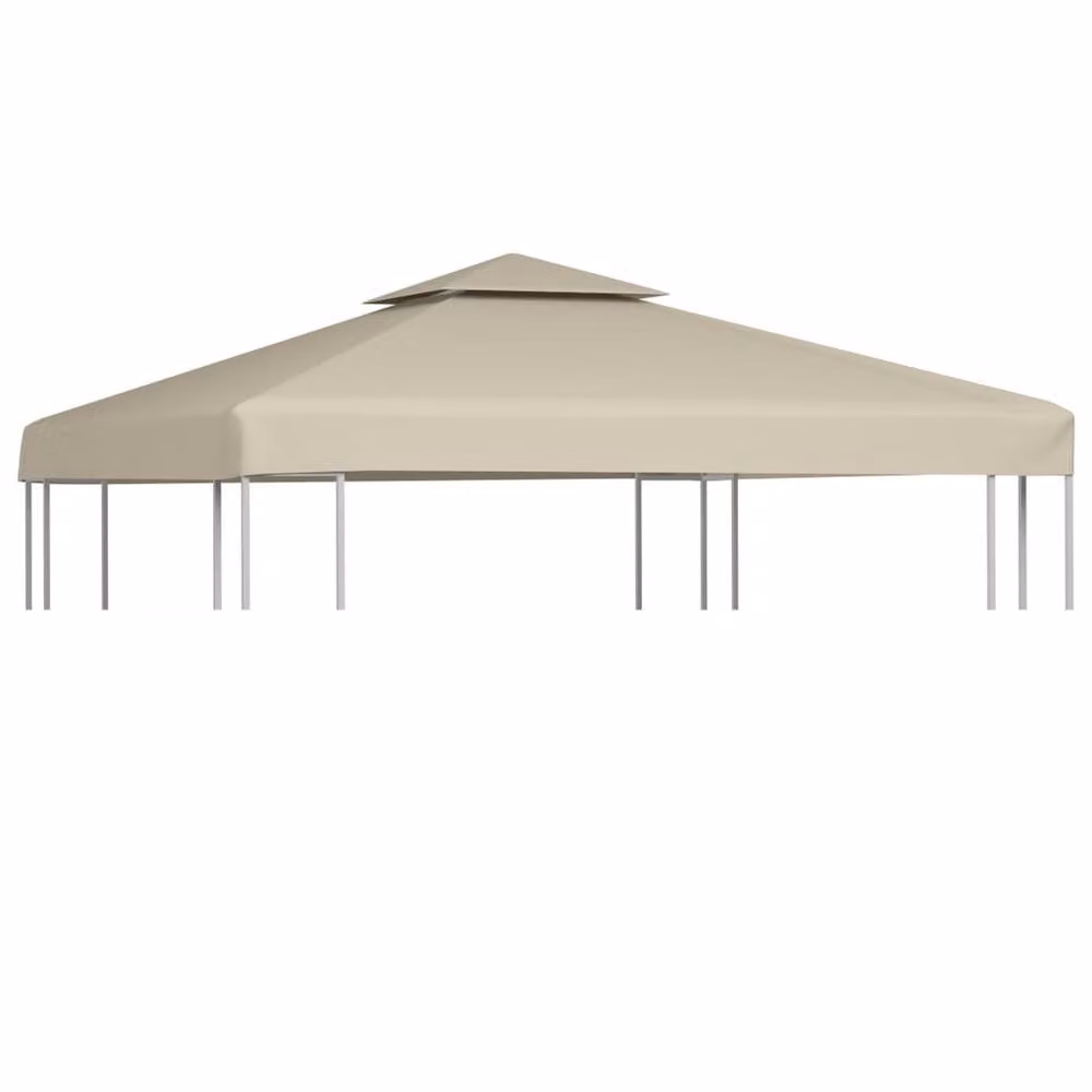 Berkfield Home Gazebo Cover Canopy Replacement, Beige, W/D/H: 3 x 3 x 0.64 m – 2