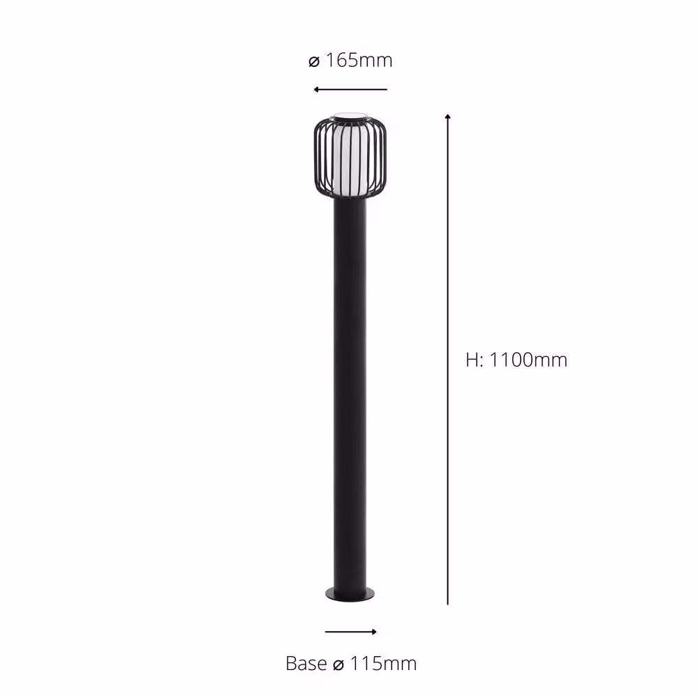Eglo Ravello Black Steel Outdoor Floor Light for Garden and Terrace – 3
