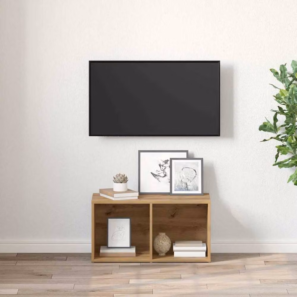 Berkfield Home Artisan Oak TV Cabinet with Storage in Brown – 3