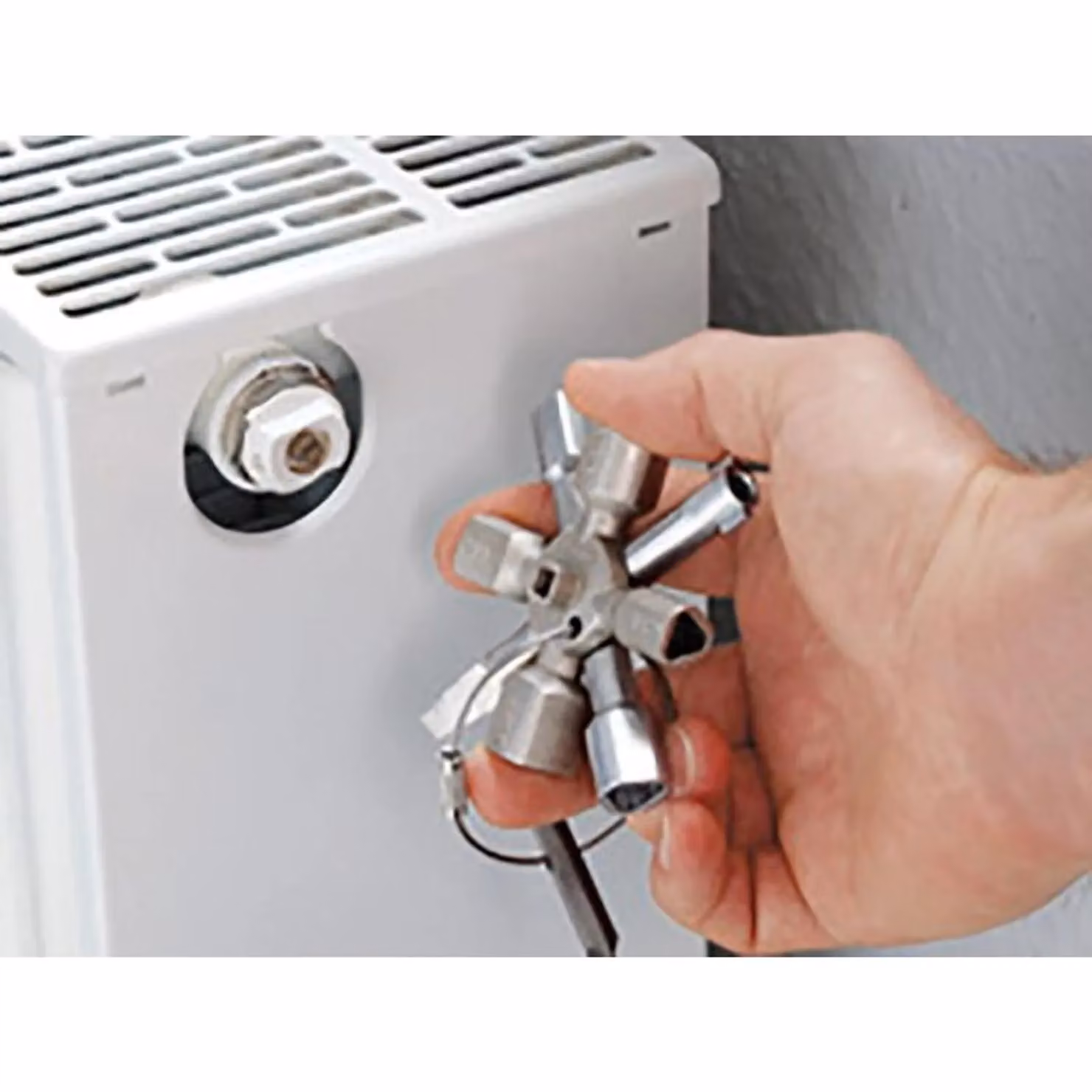 Knipex Twinkey Service Cabinet Key in Silver and Multicolour Zinc Die-Cast – 2