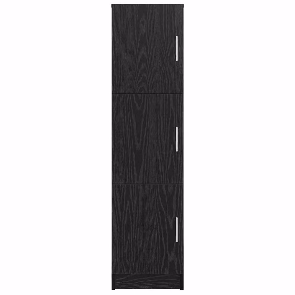 Berkfield Home Black Oak Sideboard in Black Oak MDF and Wood Veneer – 4