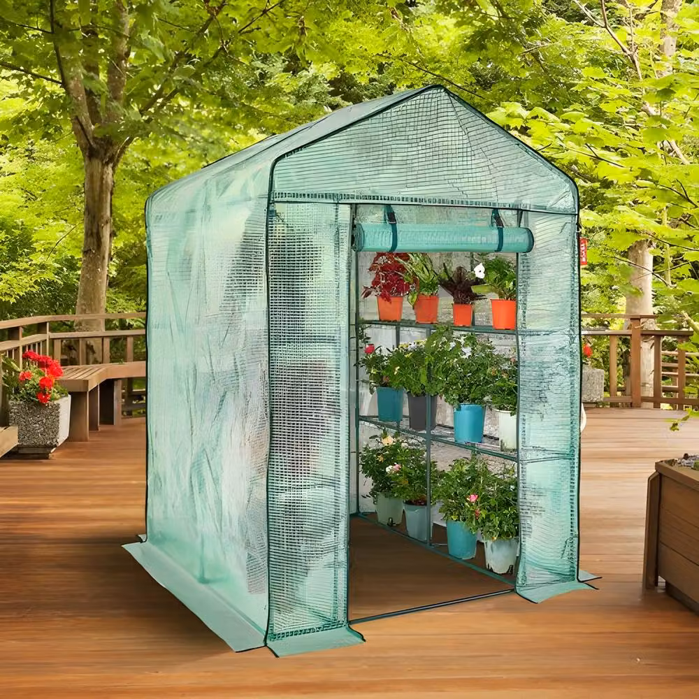 VEVOR Green Freestanding Sturdy Greenhouse with High Strength PE Cover – 2