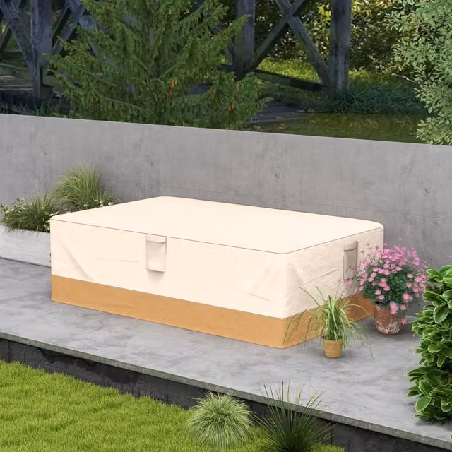 Outsunny Waterproof Garden Furniture Cover with Air Vents in Beige