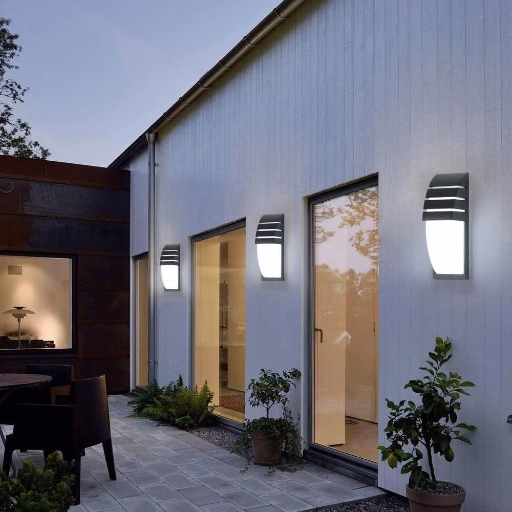 COMELY 2 Piece Black Aluminium LED Outdoor Wall Lights, IP65 Waterproof, Up and Down Lighting – 3