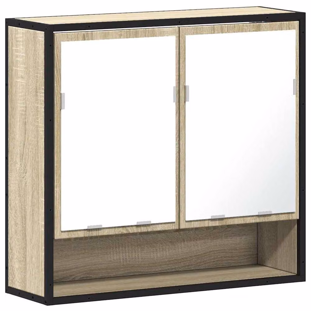 Berkfield Home Sonoma Oak Bathroom Mirror Cabinet, W/D/H: 65 x 20 x 60 cm – 3