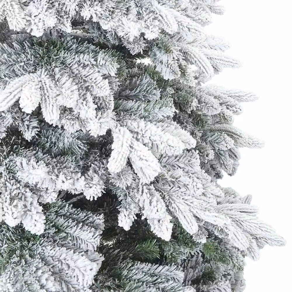 Berkfield Home Beautiful Artificial Christmas Tree with 150 LEDs, Green and White, Height: 150 cm – 2