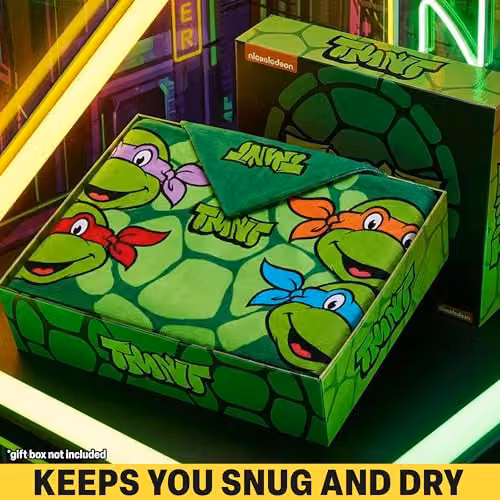 Get Trend Teenage Mutant Ninja Turtles Hooded Bath Towel Poncho in Green – 5