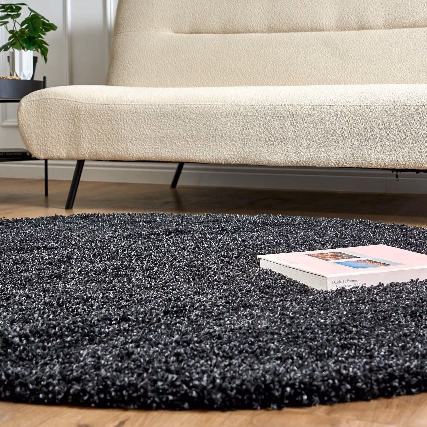 Bravich LTD California Thick Shaggy Round Rug in Green or Anthracite, Diameter: 120 cm – 7