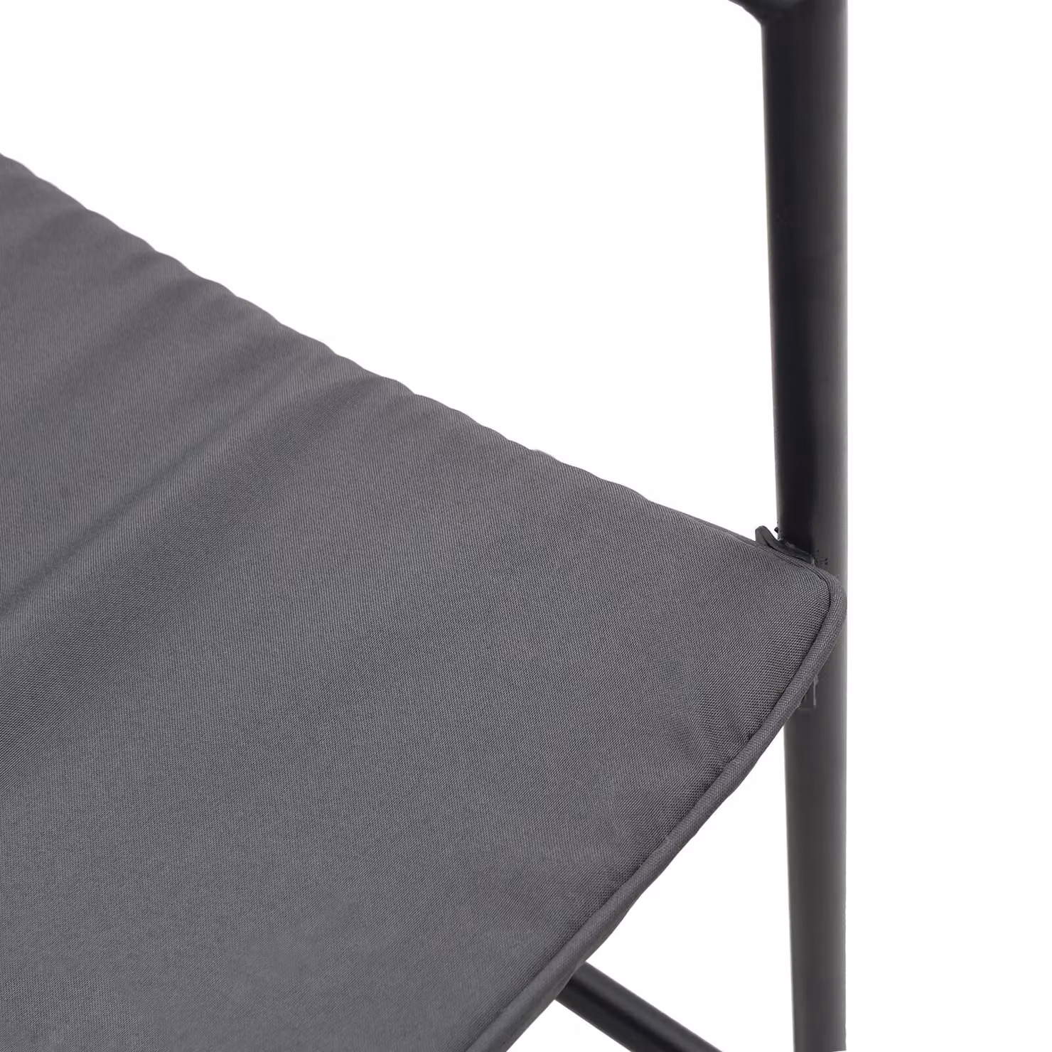 Berkfield Home Set of 4 Modern Black Textilene and Metal Garden Chairs with Cushions – 6