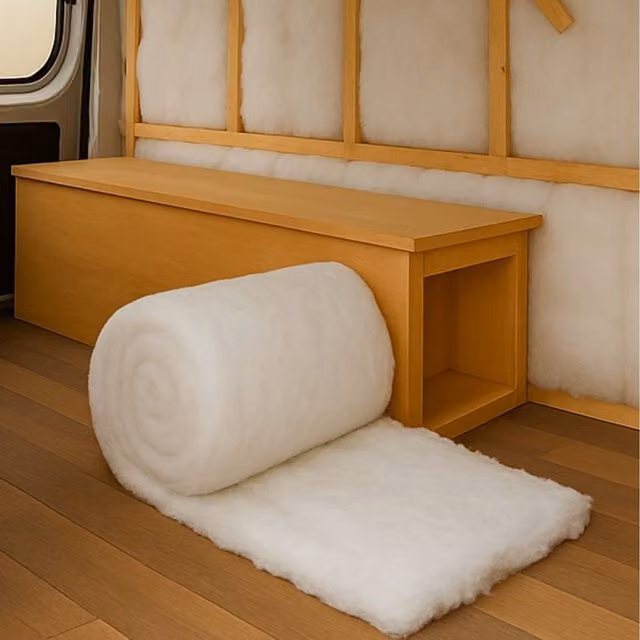 Green Loft Thermal and Acoustic Campervan Insulation Roll, White, 110mm