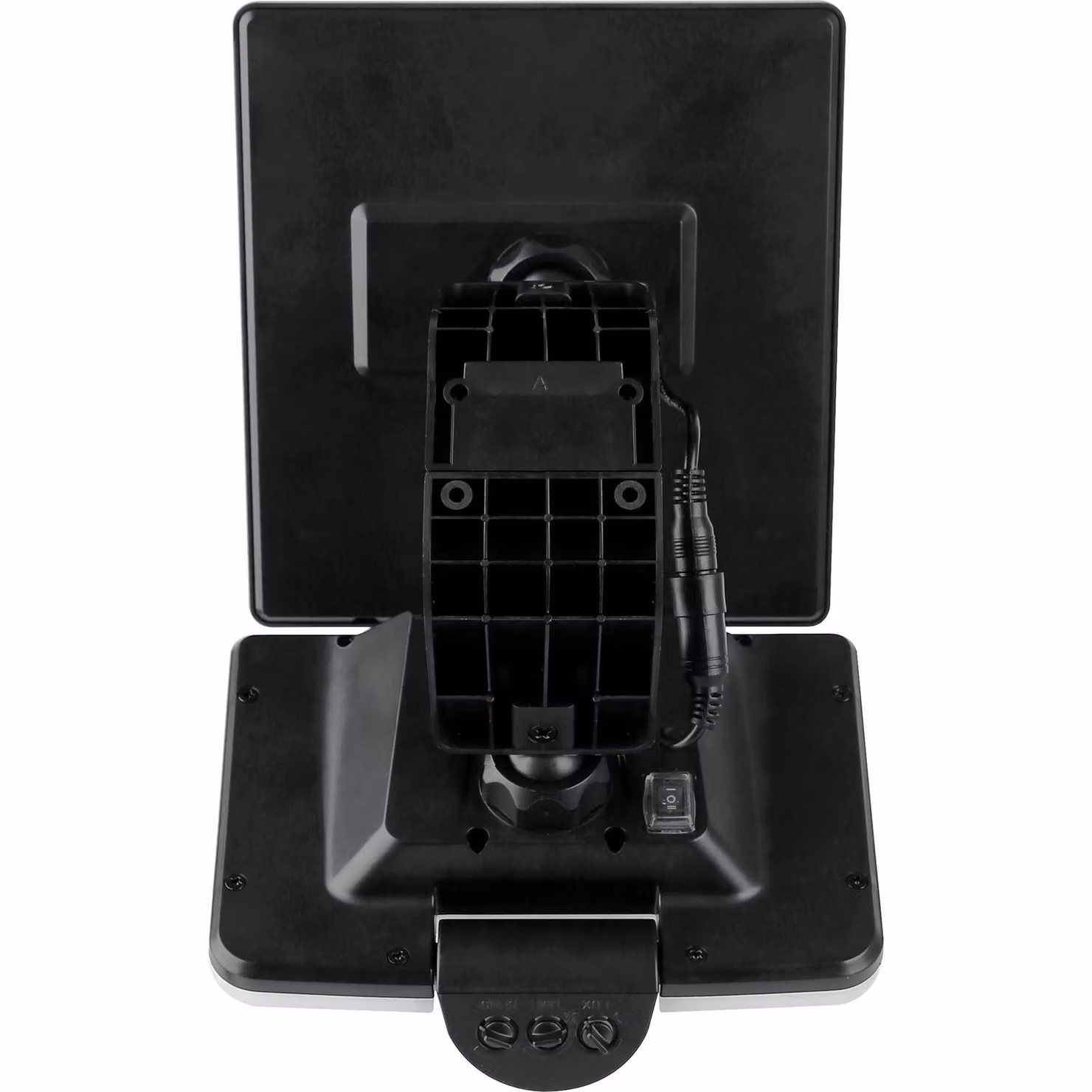 Luceco Solar Powered LED Outdoor Floodlight with PIR Motion Sensor, 1500lm, 11W, 4000K Cool White, Black, IP65, Adjustable – 6