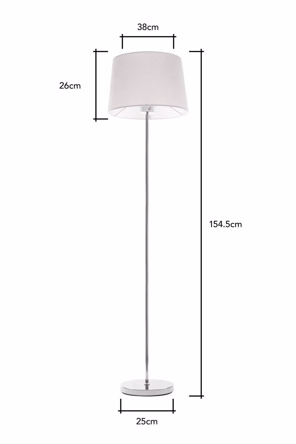 BHS Lighting Mira Touch Floor Lamp in Silver and Chrome – 2