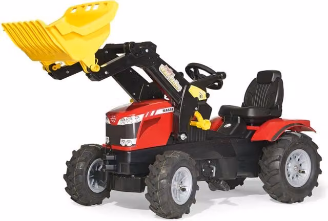Rolly Red MF 8650 Tractor with Frontloader and Pneumatic Tyres