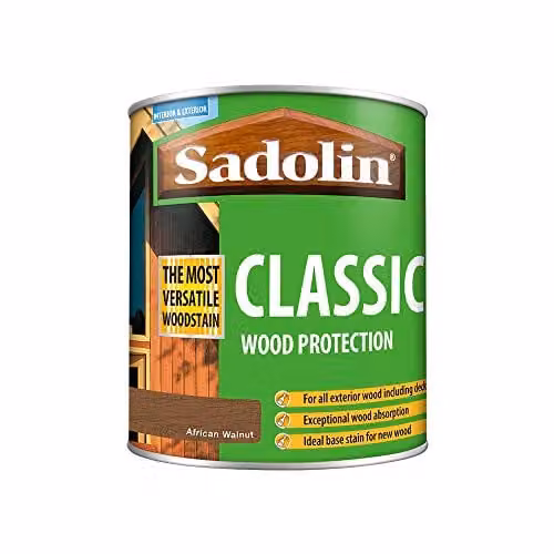 Sadolin Classic Weatherproof Wood Protection in African Walnut, 1 l