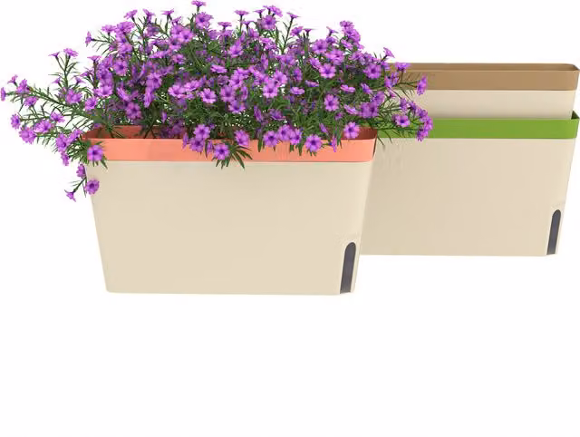 Outsunny Set of 3 Self Watering Rectangular Garden Planters in Multicolour, W: 27 cm – 1