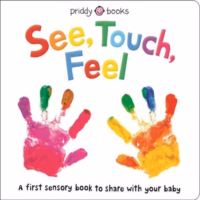 Priddy Books See, Touch, Feel Multicolour Sensory Baby Book