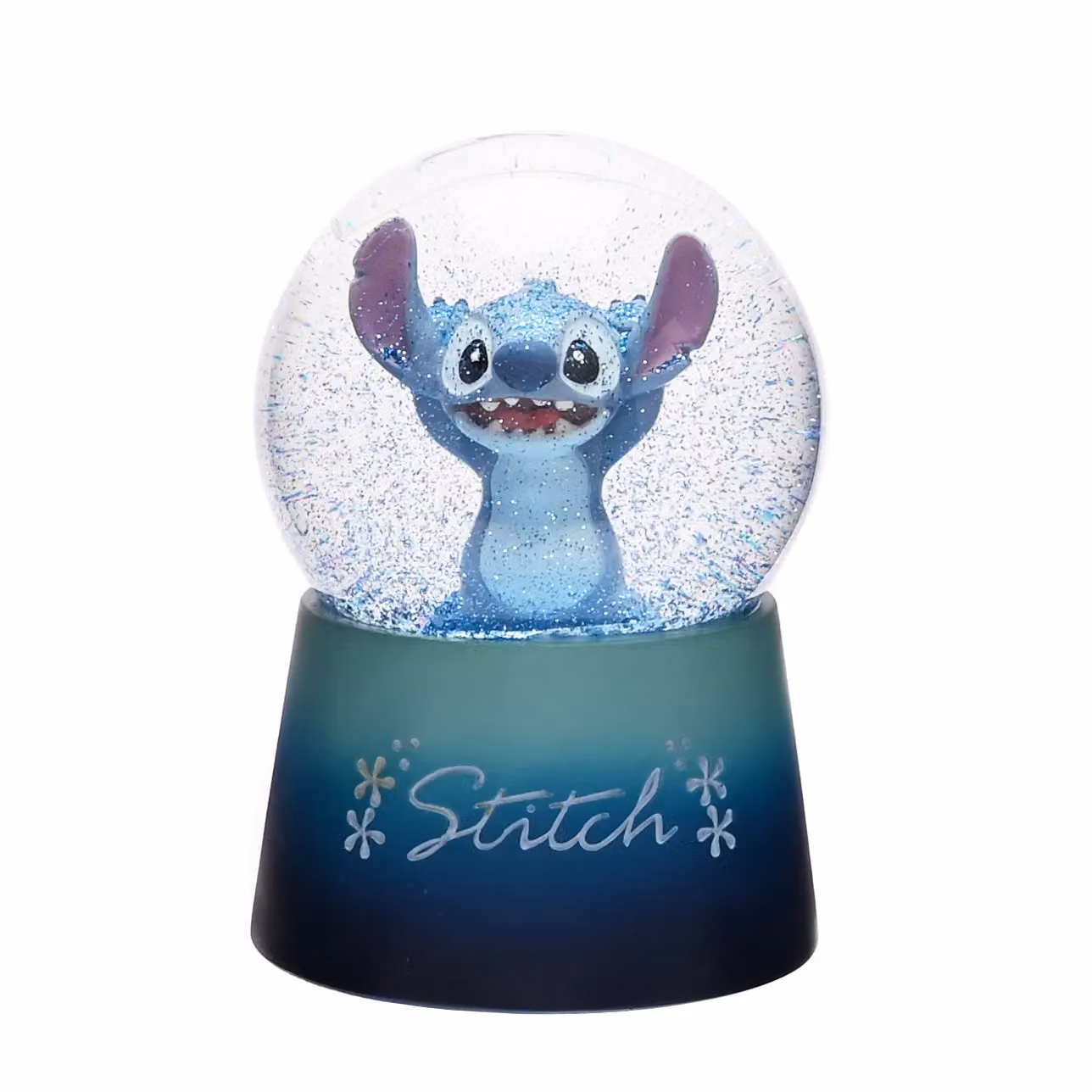 Widdop Disney Lilo & Stitch Snow Globe, Hand-Painted Waterball with Glitter Dome and Resin Base, Height: 12 cm – 2