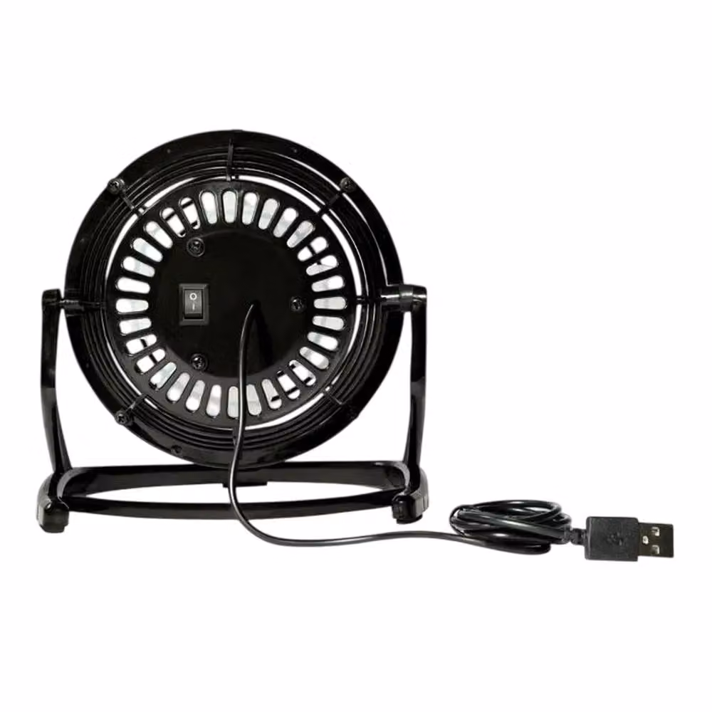 MidOcean Airy Rechargeable Black Plastic Table Fan W/D/H: 14.5 x 14.5 x 9.5 cm – 2