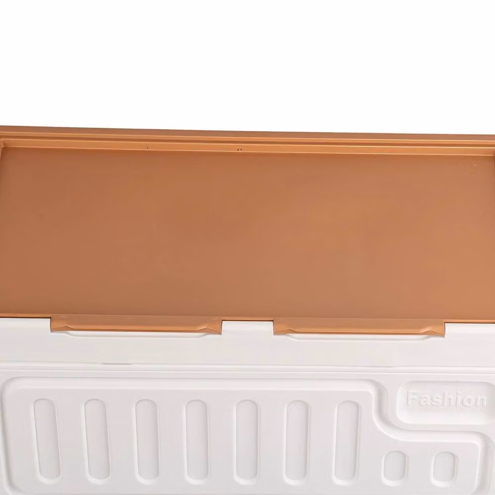VOGREX Orange Foldable Stackable Storage Box with Wheels for Clothes and Toys – 2