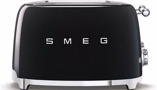 Smeg TSF03 Retro 4-Slice Toaster in Black – 1