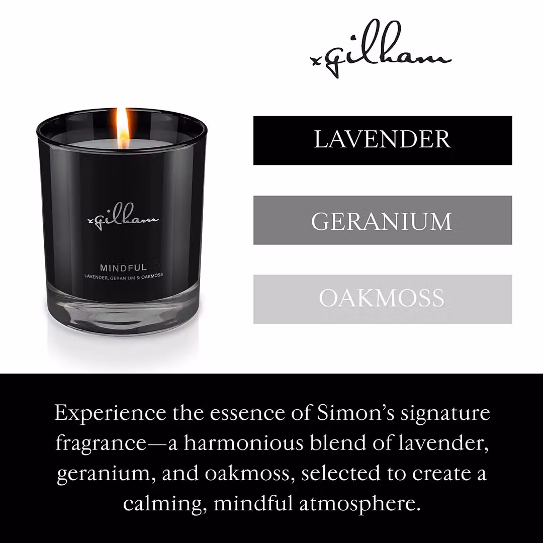 xgilham Scented Tabletop Candle in Black, 200g, Floral and Woody Scents – 3