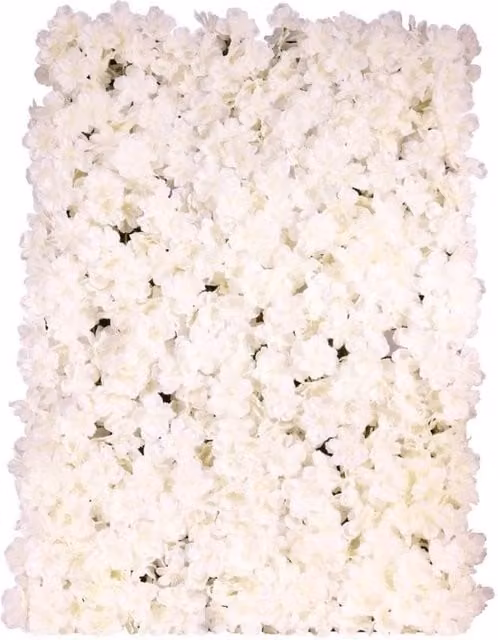 KDMD Blossom Floral Wall Decor, White, W: 40 cm, H: 60 cm