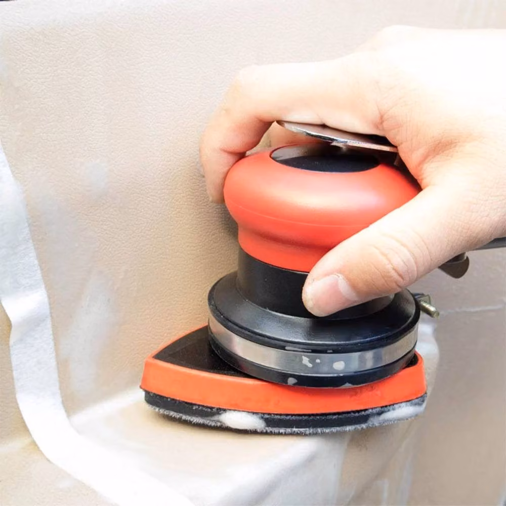SPETLEK Red Pneumatic Triangle Long Air Powered Sander Polisher W/D/H: 1000 x 40 x 6.2 mm – 2